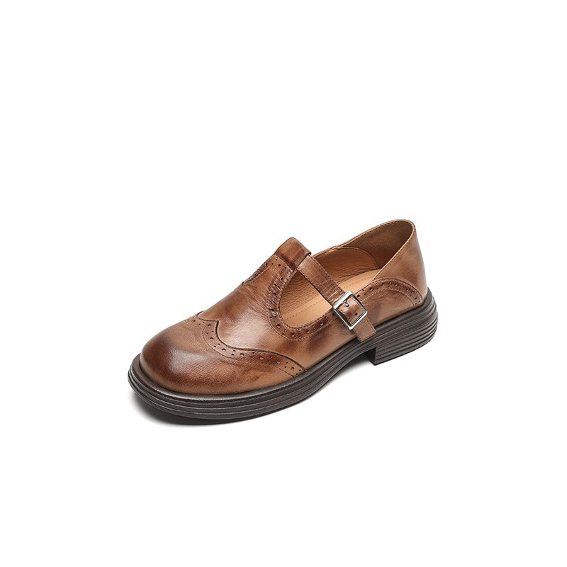 Olivia | Bequeme Vintage T-Strap Schuhe