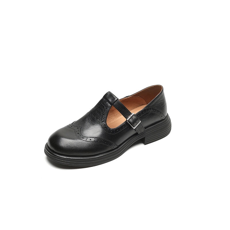 Olivia | Bequeme Vintage T-Strap Schuhe