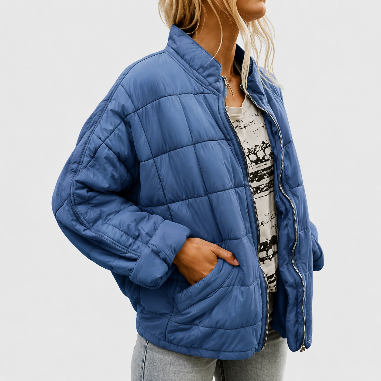 Josephine | Casual Baumwolljacke mit Reißverschluss