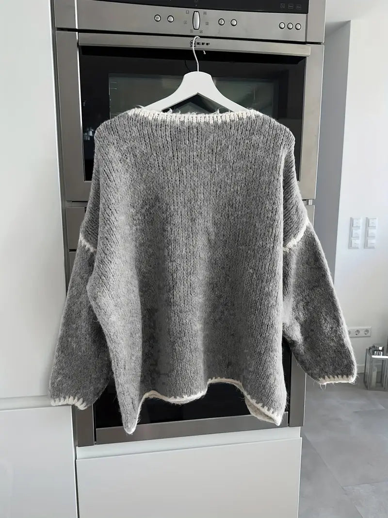 Usalda - Langärmeliger Strickpullover