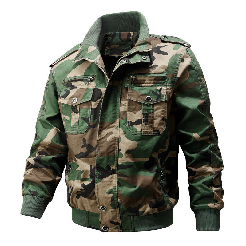 Miltin – Bomberjacke im Military-Stil mit Cargo-Taschen