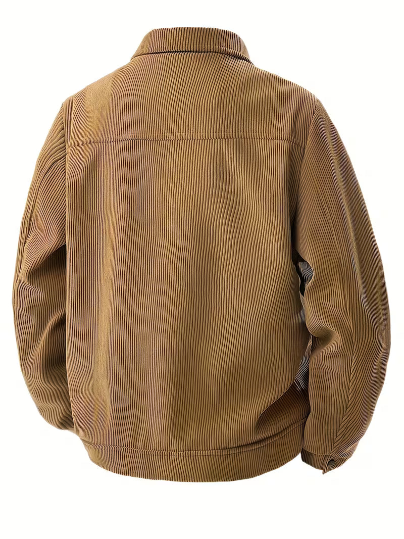 Matthaus – Cordjacke mit Kragen und Pattentaschen
