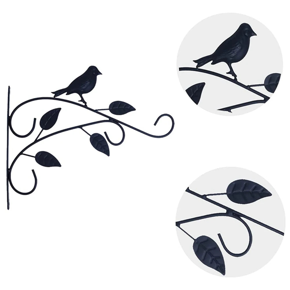 FloraHook Metall-Wandhaken für Pflanzen | Blumentopfhalter | Balkon- und Gartendekoration