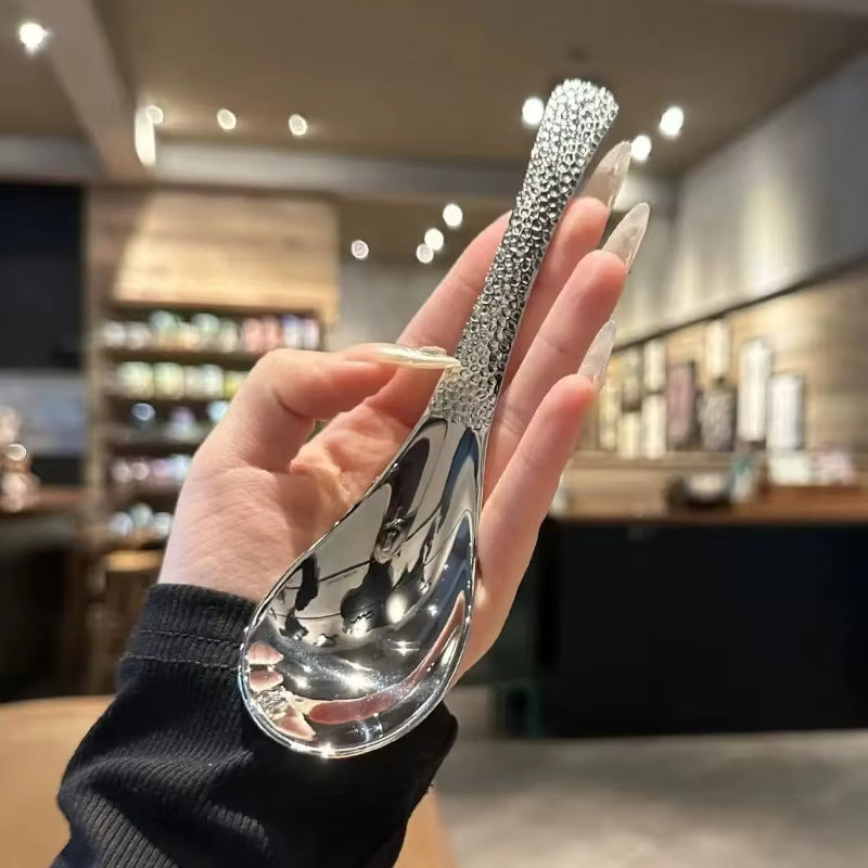 Löffelset | Große Kapazität | Edelstahl 2-teilig | Spiegelpolierte Oberfläche
