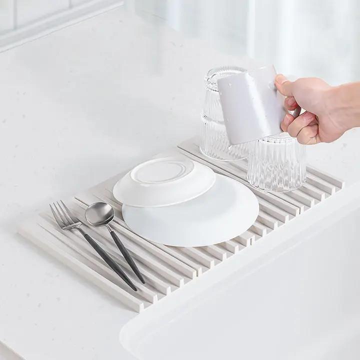 WaterDrain – Faltbare Silikonmatte zum Trocken- und Schutzhalten von Arbeitsflächen