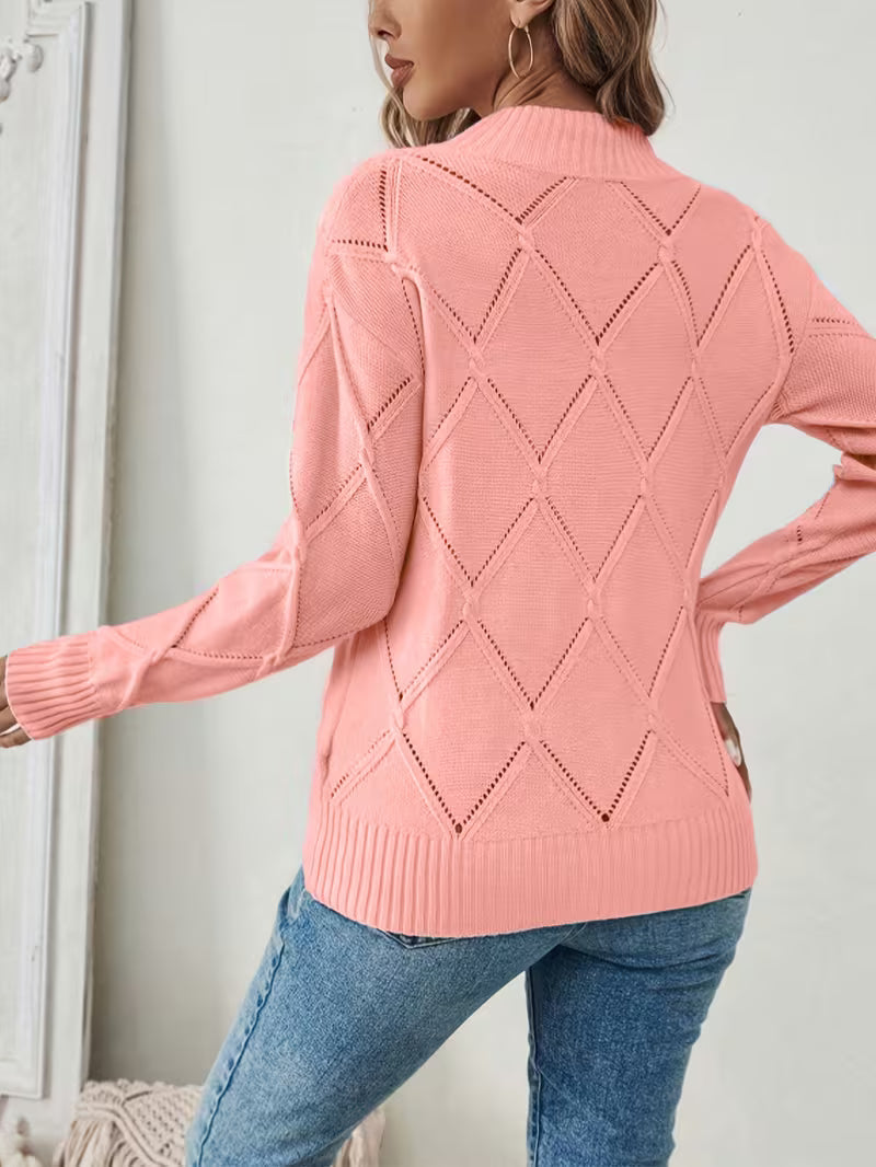 Sirinia – Strickpullover mit Rundhalsausschnitt