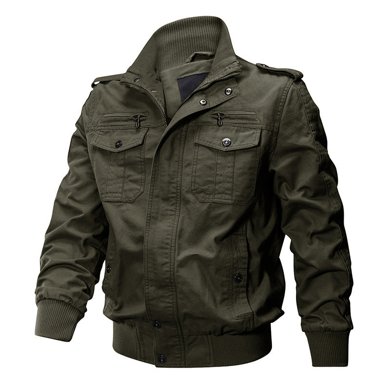 Miltin – Bomberjacke im Military-Stil mit Cargo-Taschen