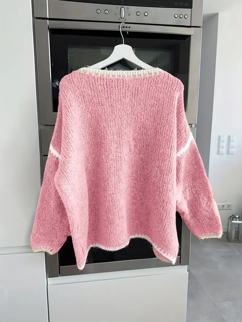 Usalda - Langärmeliger Strickpullover