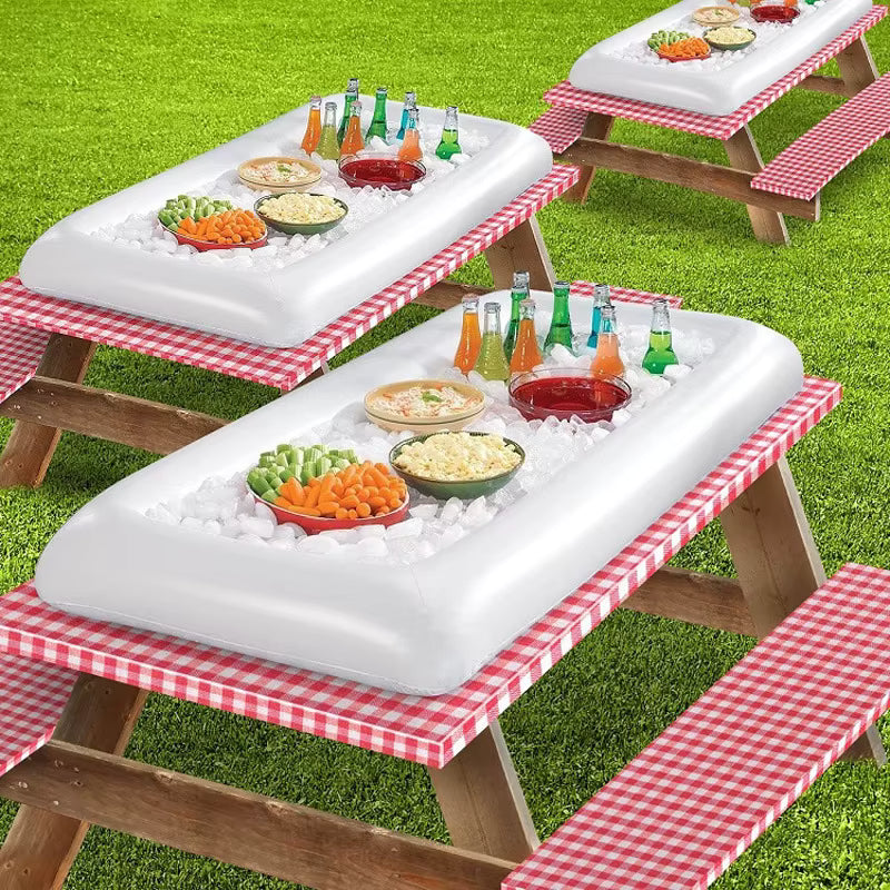 Aufblasbare Theke | Kühlakkus im Design | Tragbar & Wasserdicht | Für Pool- & Grillpartys