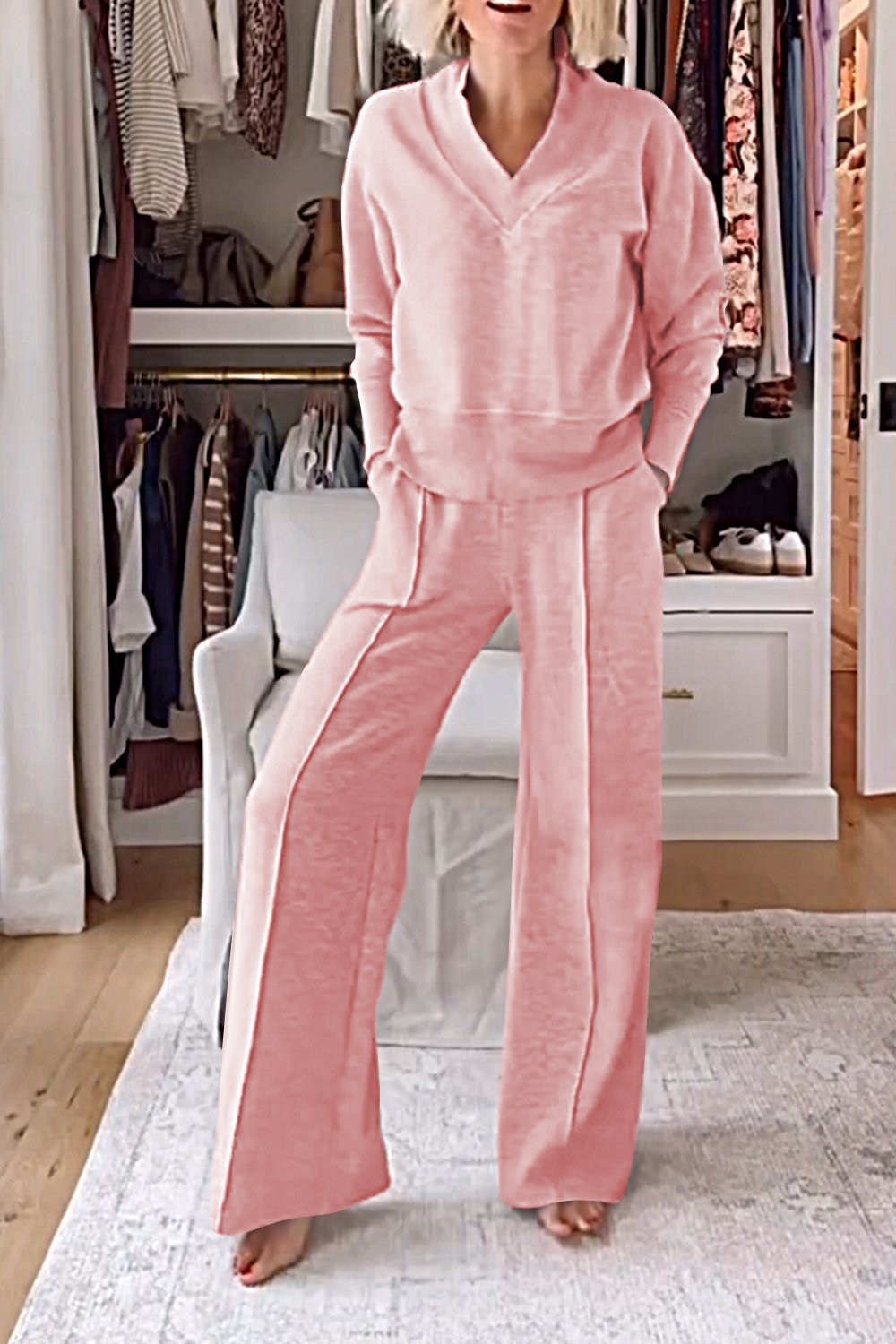 Rianne | Zweiteiliges Set mit V-Ausschnitt-Design