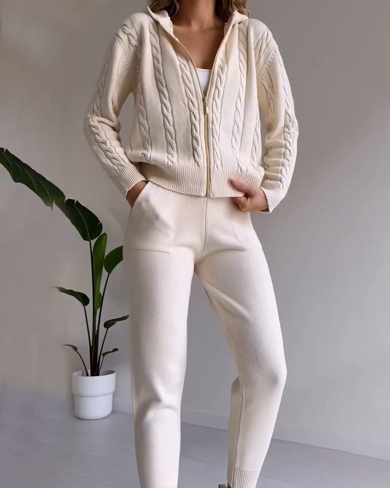 Antonia | Zweiteiliges Jacquard-Set