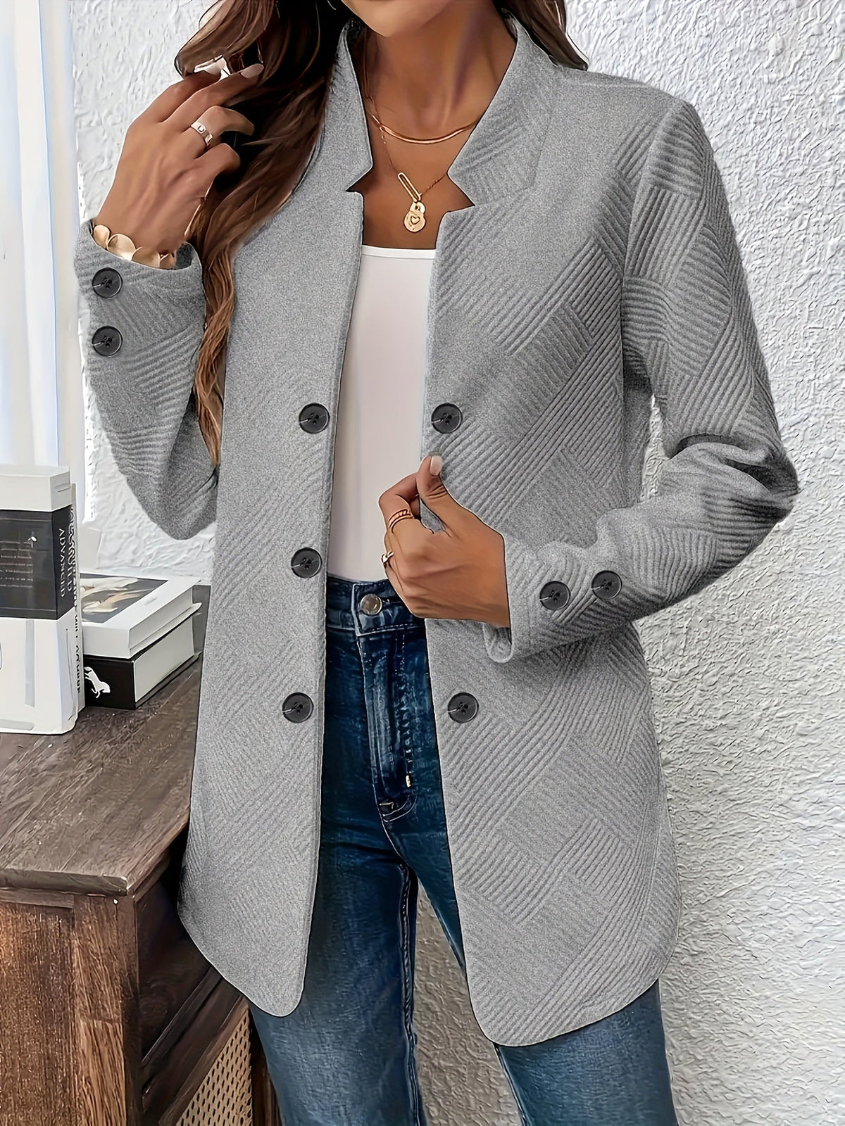 Hilkka – Langarmjacke mit Tasche