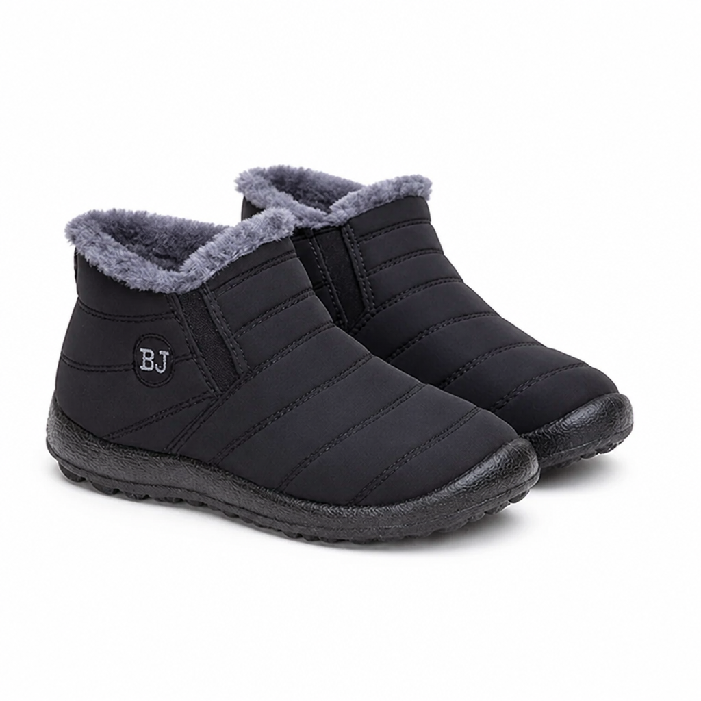 Damen Winterstiefel wasserabweisend mit Plüschfutter und Antirutschsohle