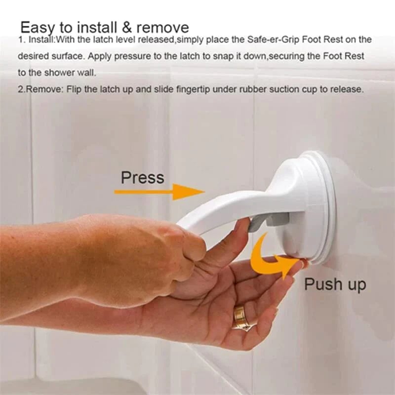 Saugnapf-Fußstütze – Mehr Sicherheit beim Rasieren in der Dusche