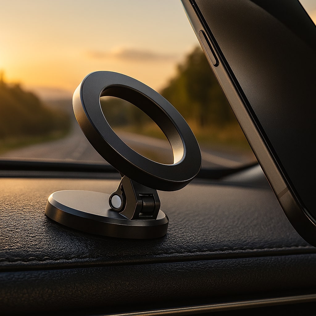 Handyhalterung Auto  Magnetisch | 360° Drehbar & Klappbar | Starker Magnethalt | DriveHold