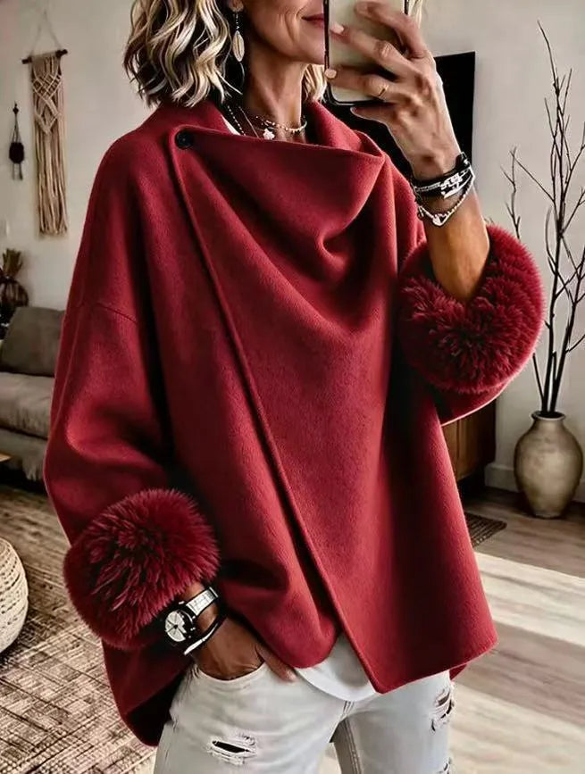 Maddia – Elegante Kunstfelljacke