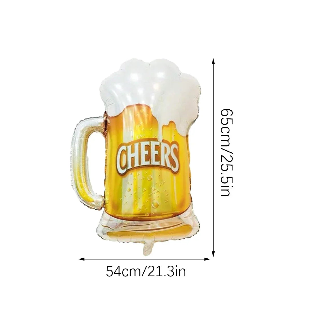 Folieballon Flasche | Bier- & Whiskey-Designs | Kein Helium erforderlich | Partydekoration