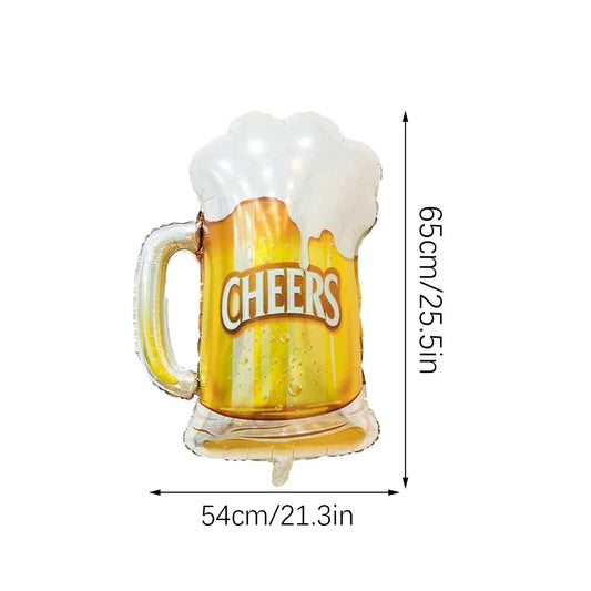 Folieballon Flasche | Bier- & Whiskey-Designs | Kein Helium erforderlich | Partydekoration
