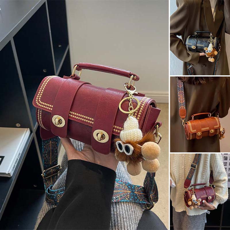 Mini Boston Bucket Bag mit Schulterriemen