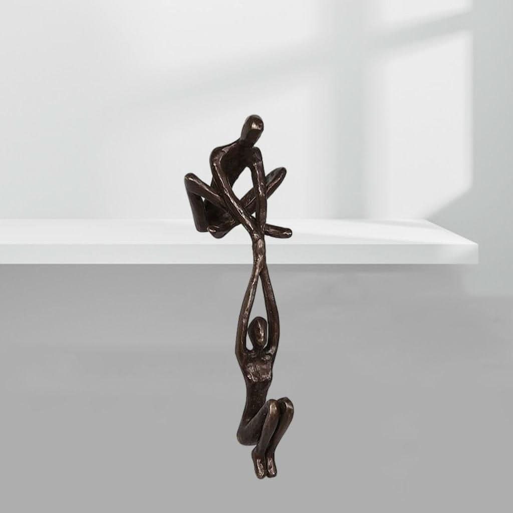 Abstrakte Menschenfigur Skulptur aus Resin – minimalistisches Design