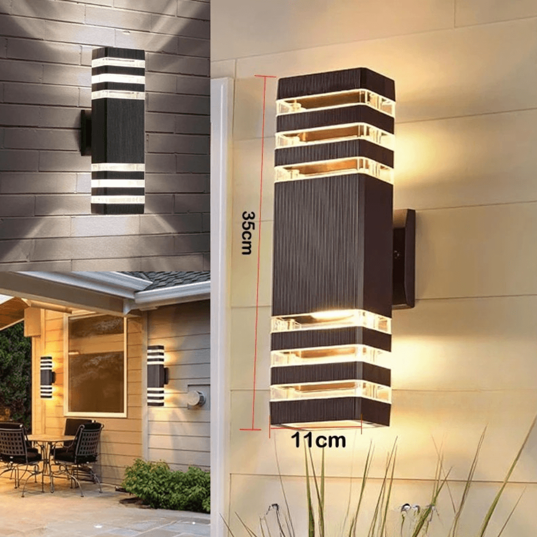 LED Außenwandleuchte mit Up & Down Effekt – IP65 wasserdicht