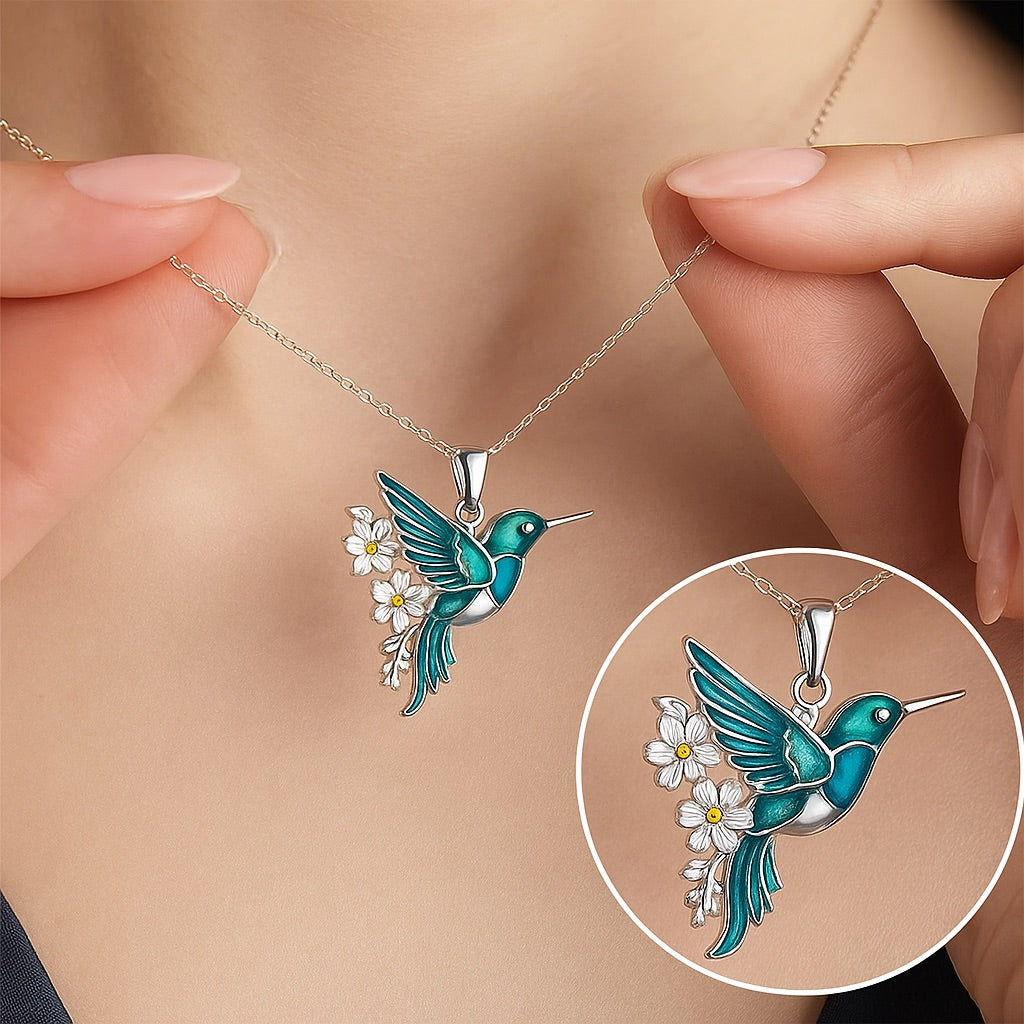 Wunderschöne Kolibri-Halskette mit Bonus-Ohrringen – Zeitlich begrenztes Angebot