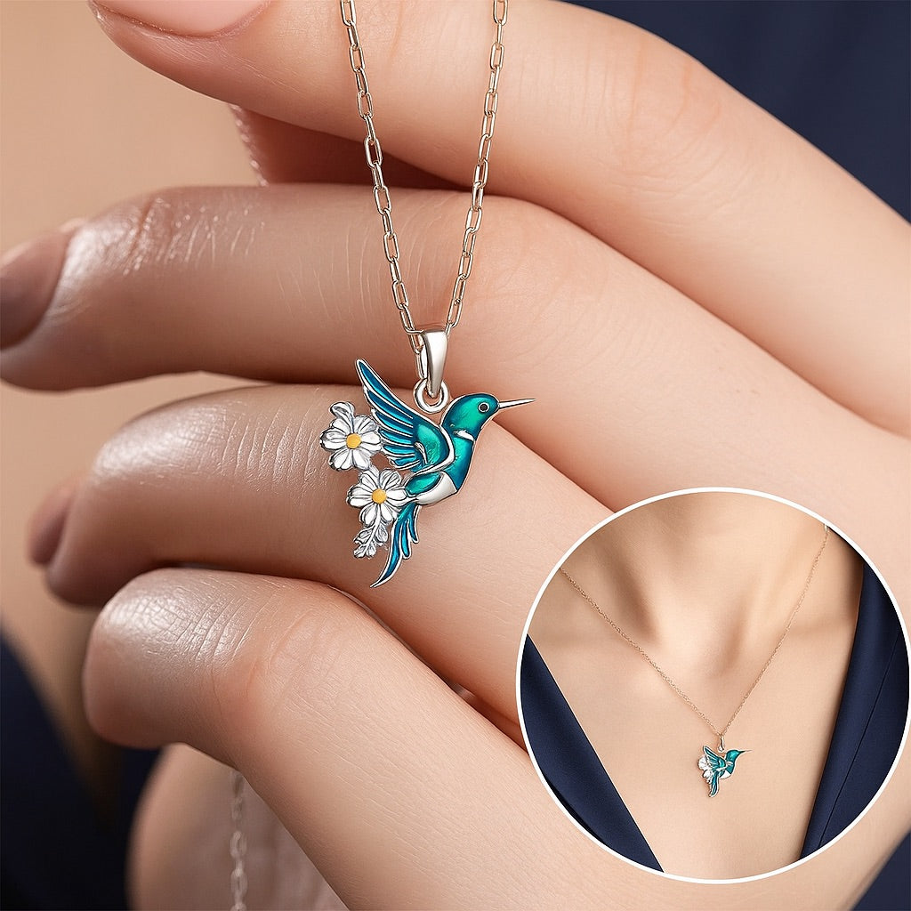 Wunderschöne Kolibri-Halskette mit Bonus-Ohrringen – Zeitlich begrenztes Angebot