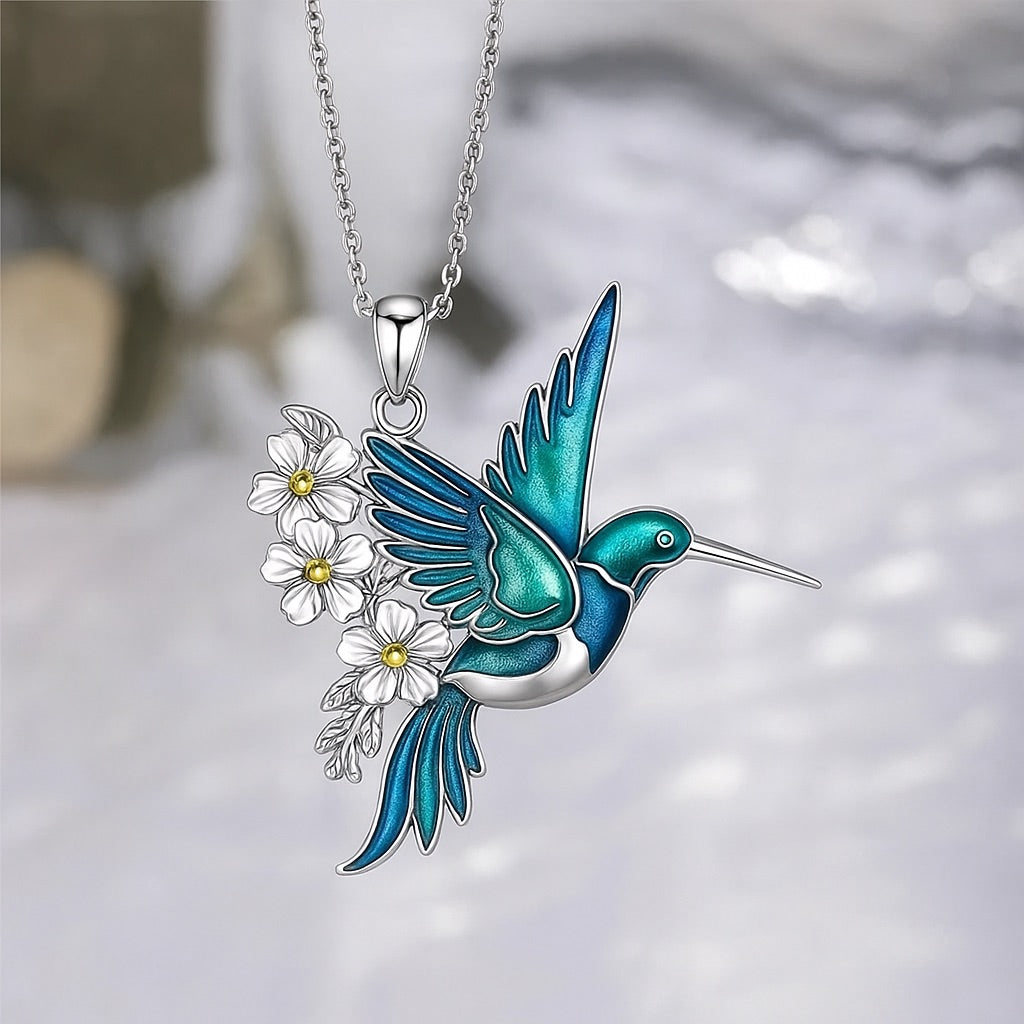 Wunderschöne Kolibri-Halskette mit Bonus-Ohrringen – Zeitlich begrenztes Angebot