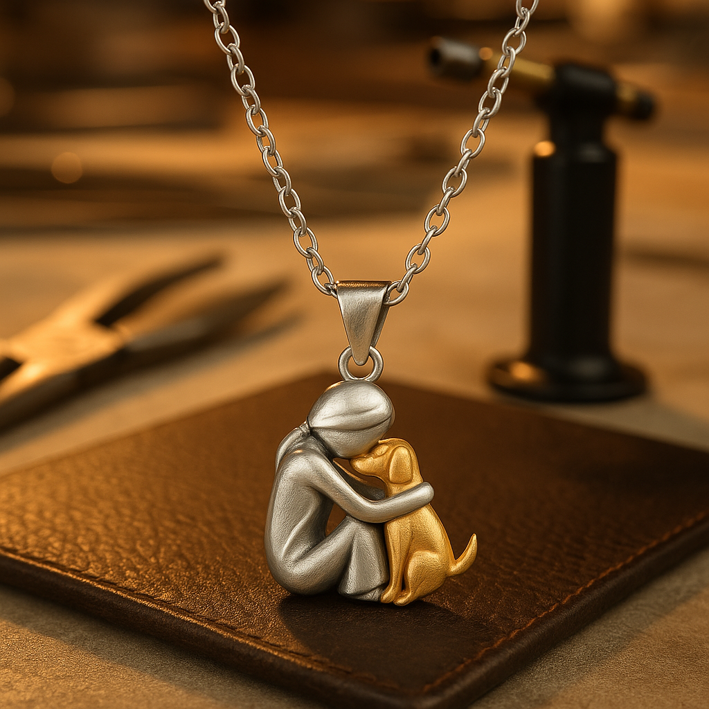 Avalance | Elegante Umarmung Anhänger Kette | Stilvollen Schmuck