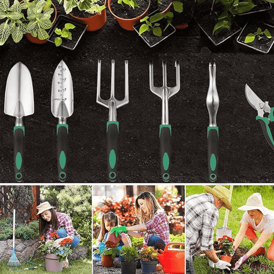 GardenGear - Komplettes professionelles Gartenbau-Set - 11 Werkzeuge [Letzter Tag Rabatt]