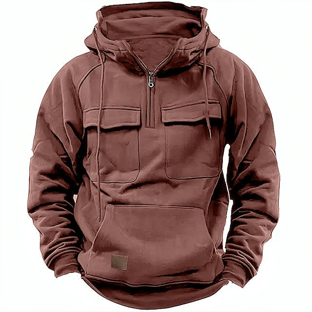 Francis | Kapuzenpullover mit Taschen und Reißverschluss