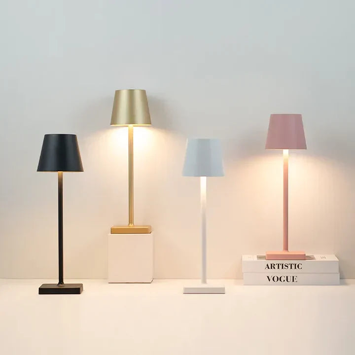 Kabellose LED-Tischlampe mit Touch-Dimmer und USB-C Akku