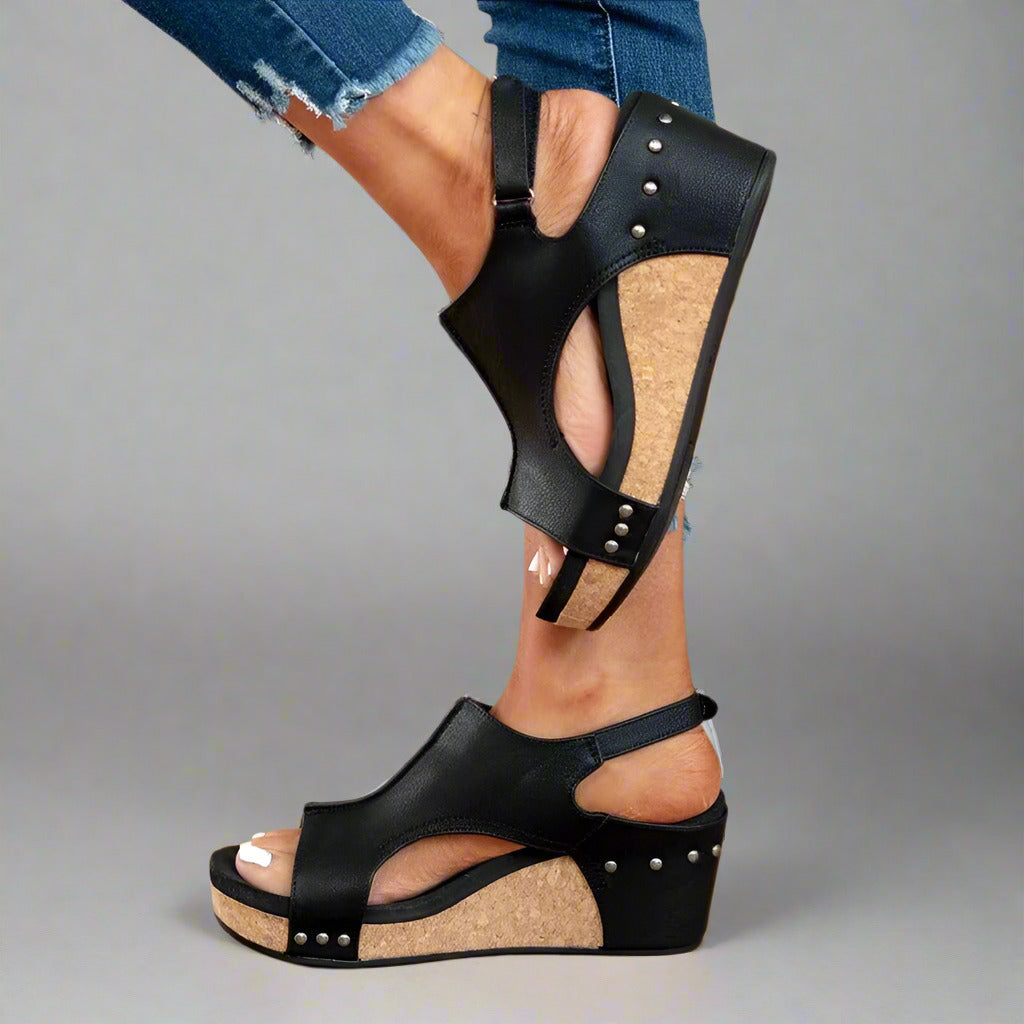 Lila - Orthopädische Ledersandalen