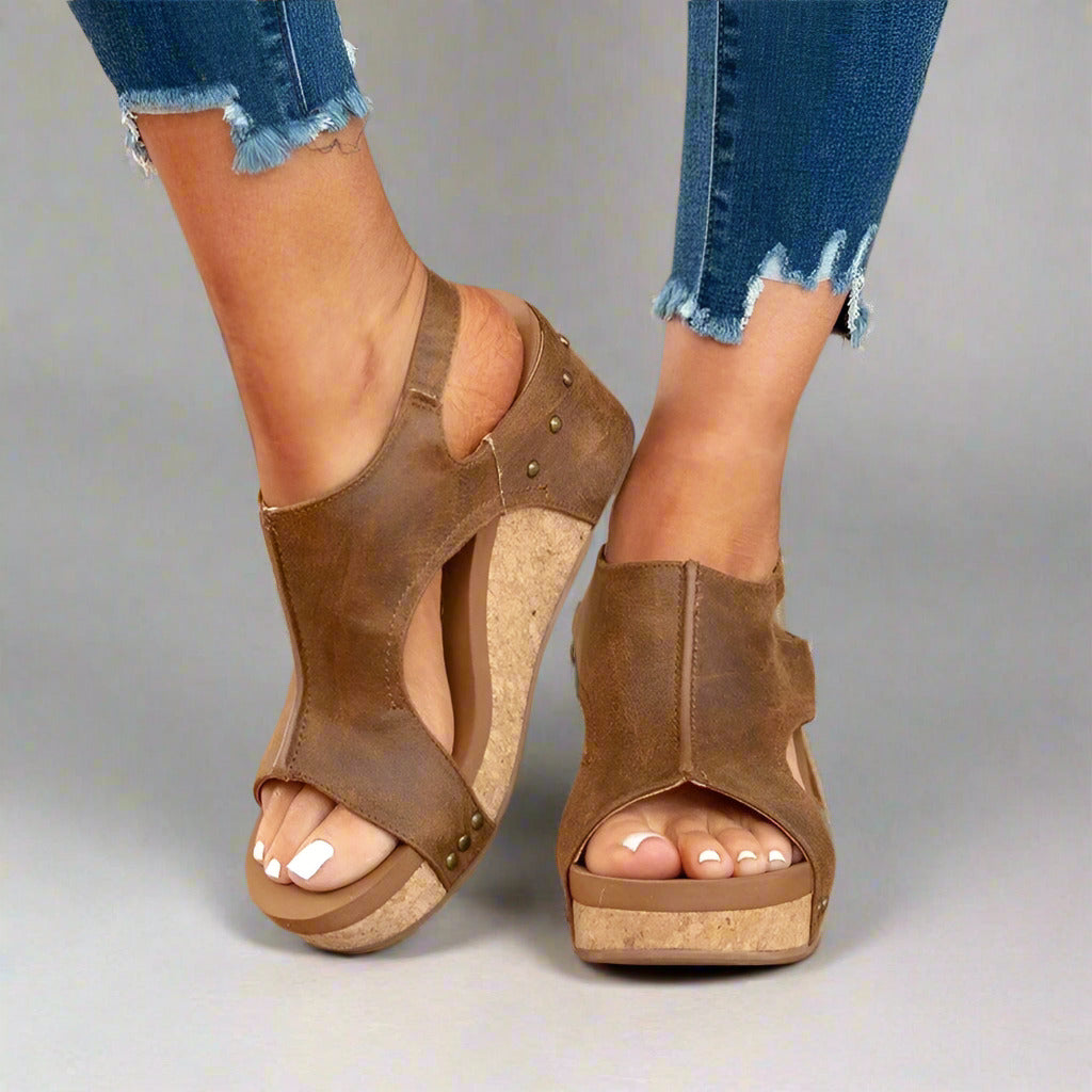 Lila - Orthopädische Ledersandalen