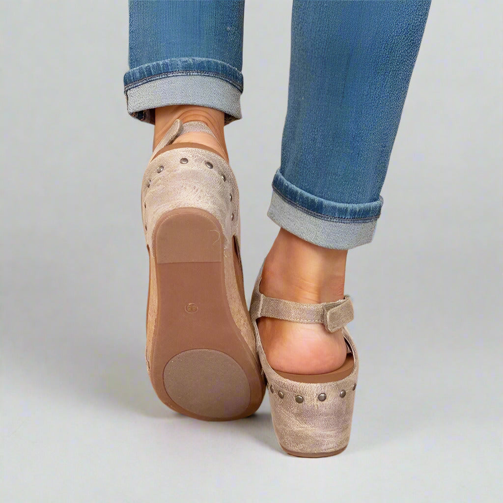 Lila - Orthopädische Ledersandalen