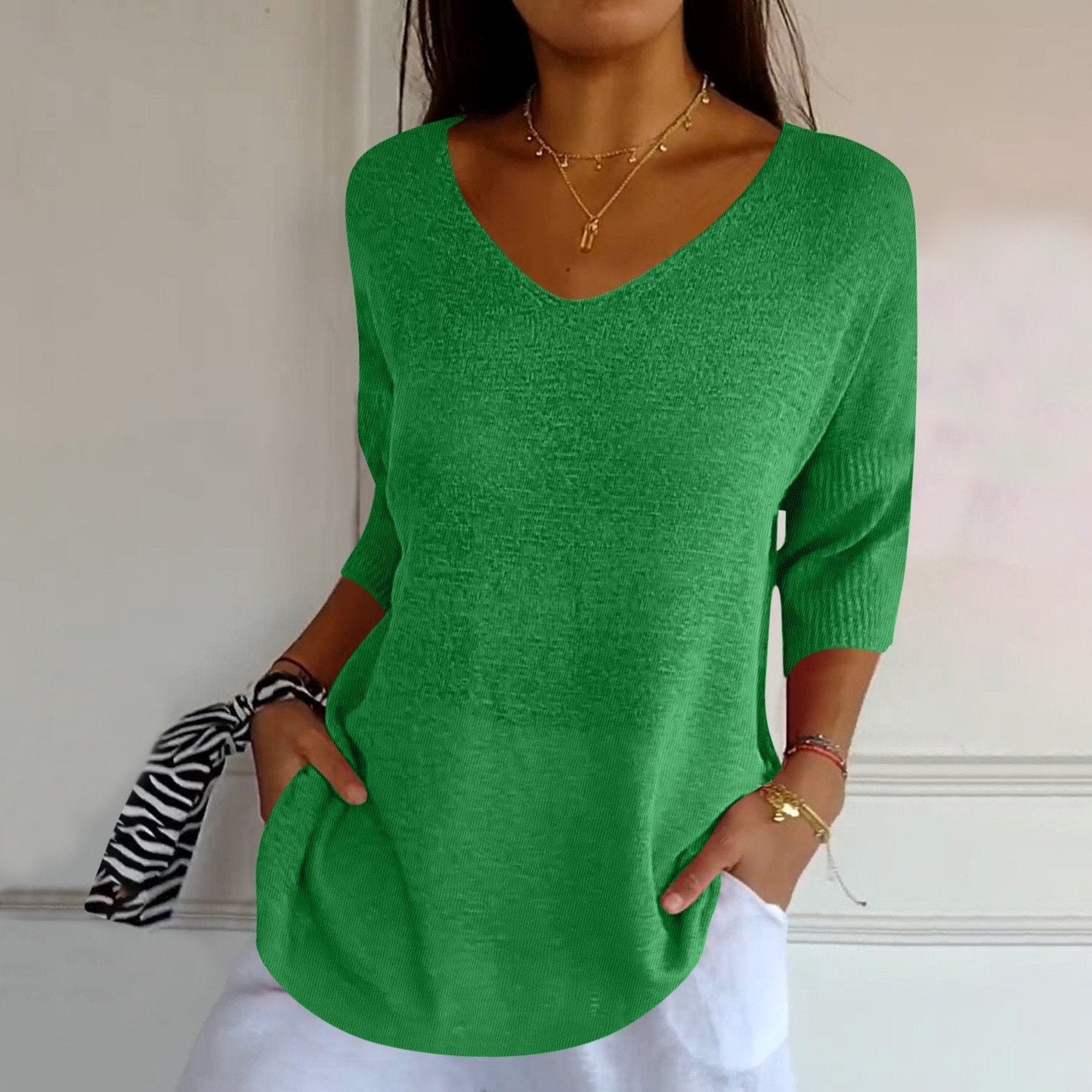 Stefanie | Entspanntes elegantes Top