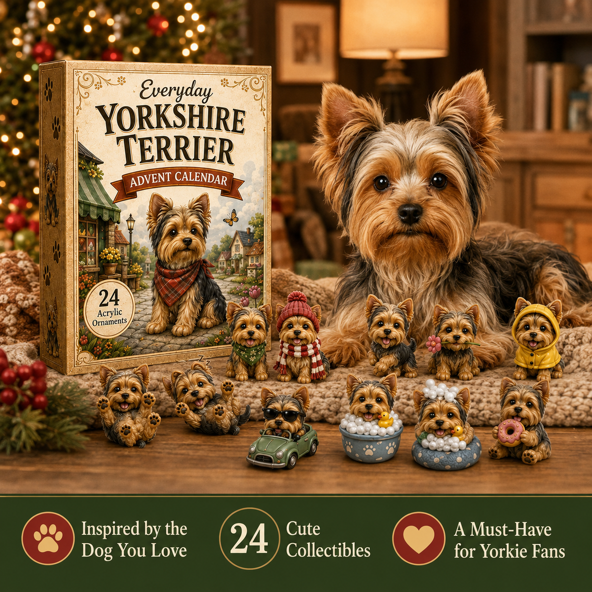 Yorkshire-Terrier-Adventskalender | 24 Überraschungen | Sammelspaß
