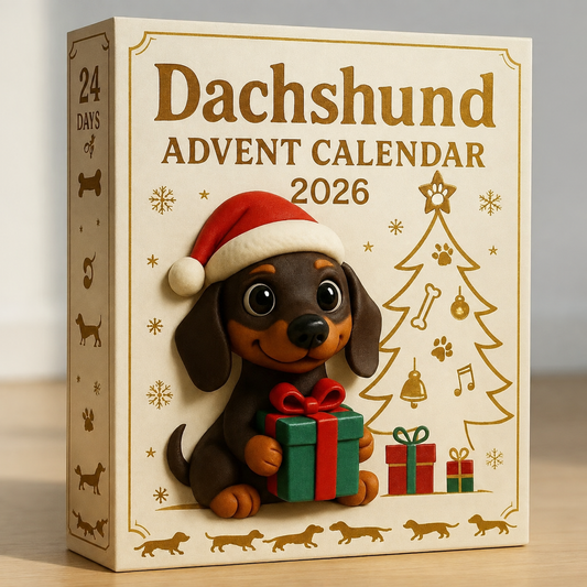 Dackel-Adventskalender | 24 Überraschungen | Sammelfiguren | Weihnachtscountdown