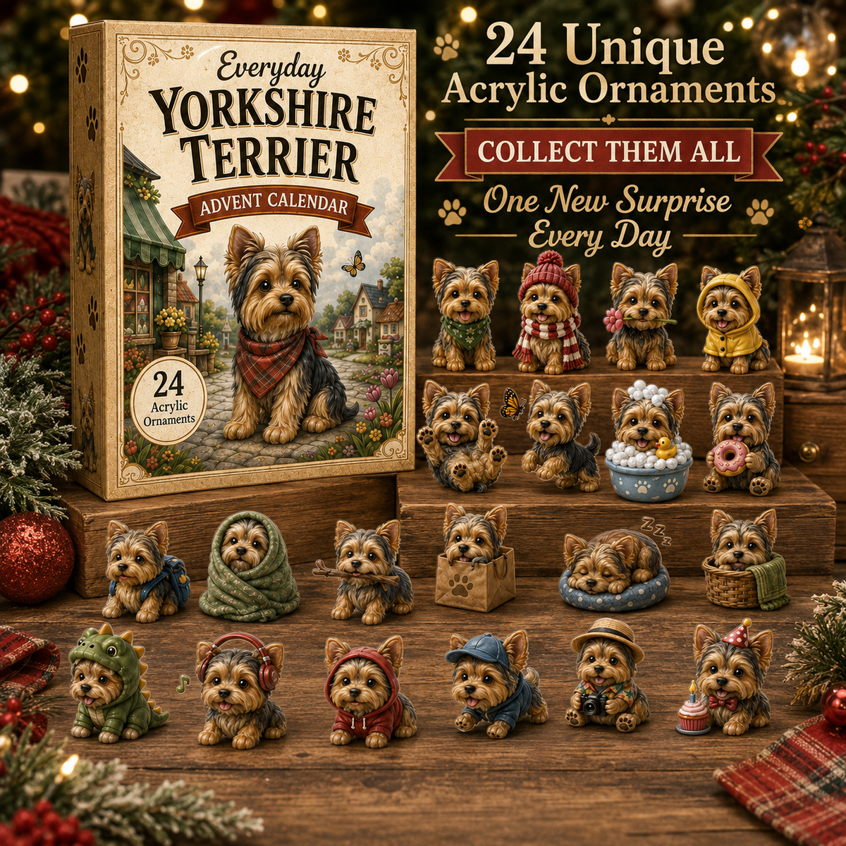 Yorkshire-Terrier-Adventskalender | 24 Überraschungen | Sammelspaß