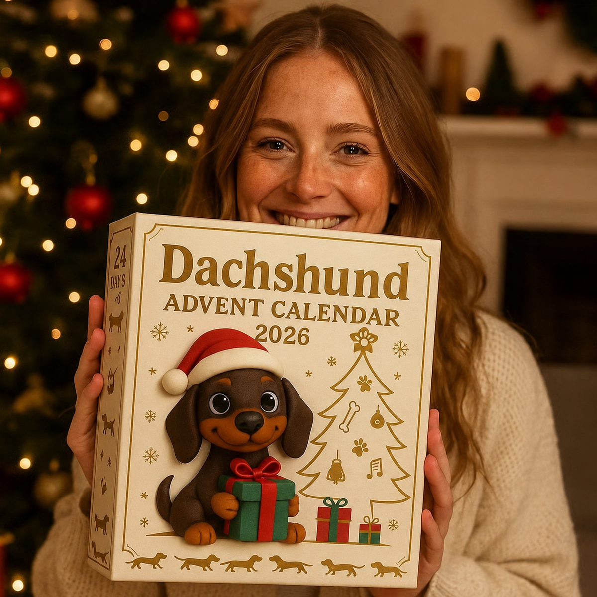 Dackel-Adventskalender | 24 Überraschungen | Sammelfiguren | Weihnachtscountdown