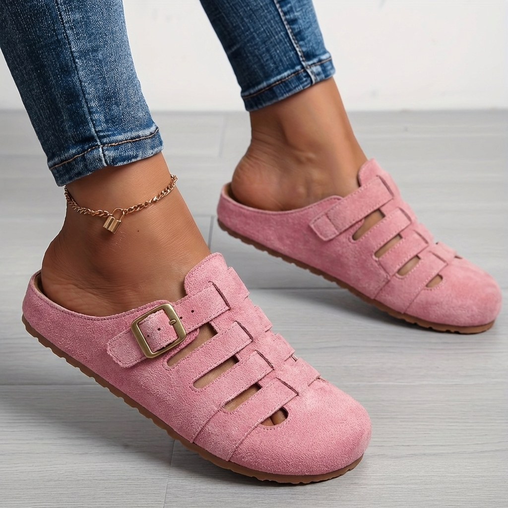 Natiy – Bequeme Hausschuh Sandalen Aus Wildleder