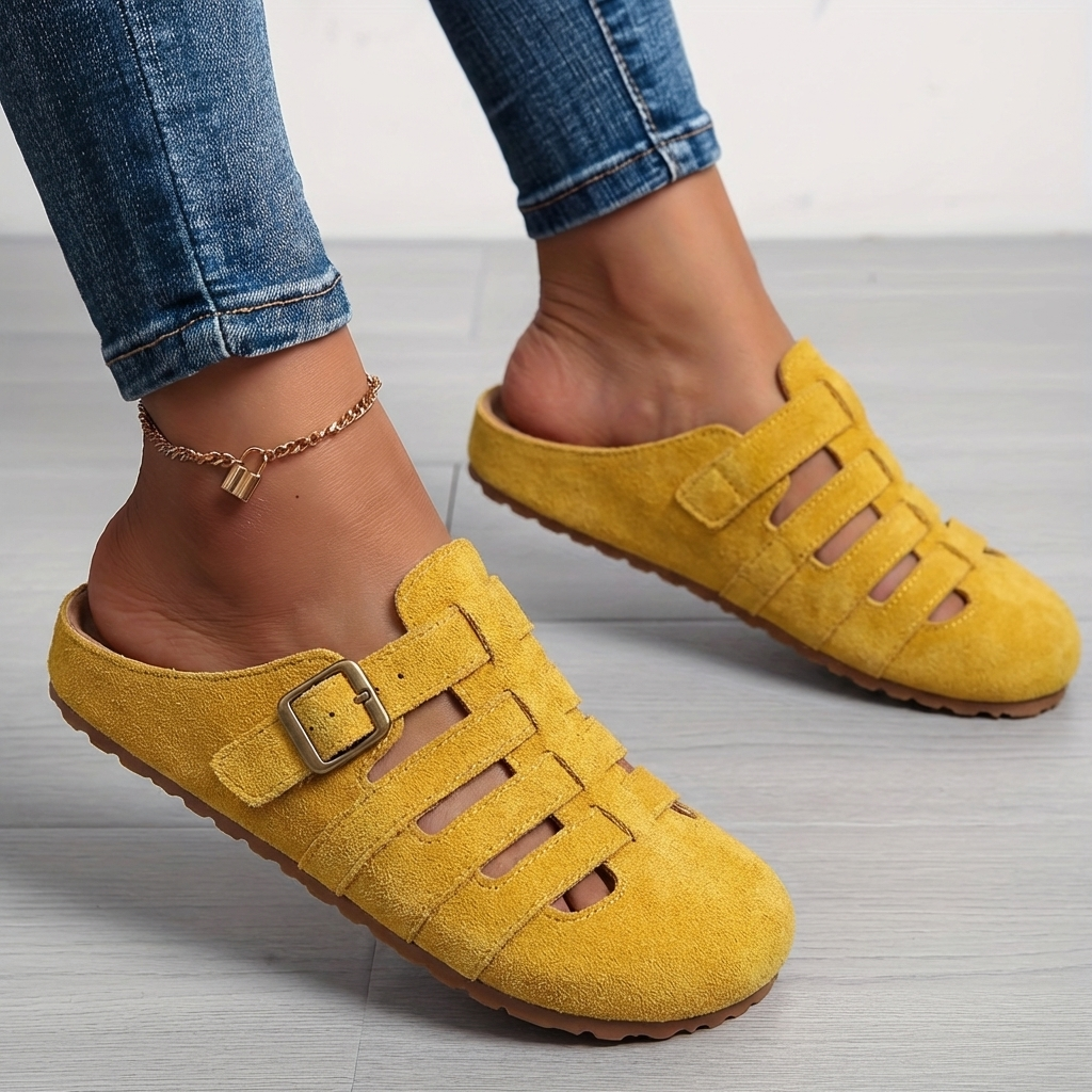 Natiy – Bequeme Hausschuh Sandalen Aus Wildleder