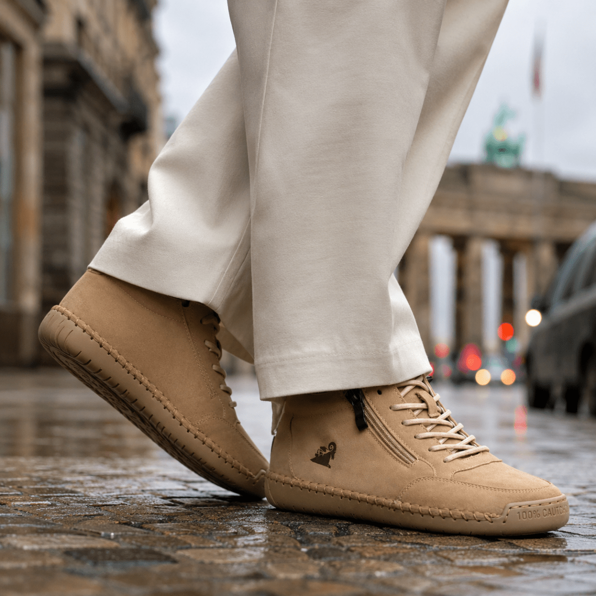 Kanning – Schnür-Turnschuhe mit seitlichem Reißverschluss