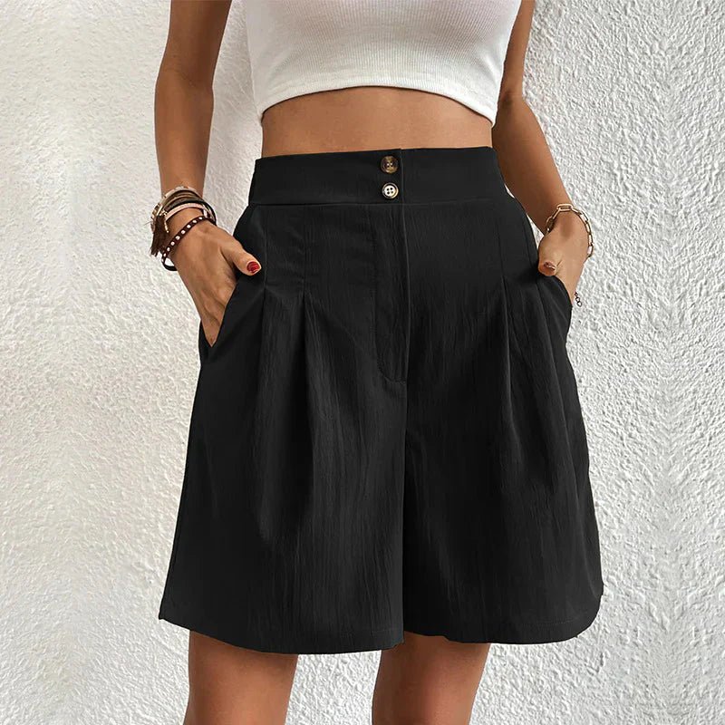 Chelsie - Hohe Taille Bequeme Shorts