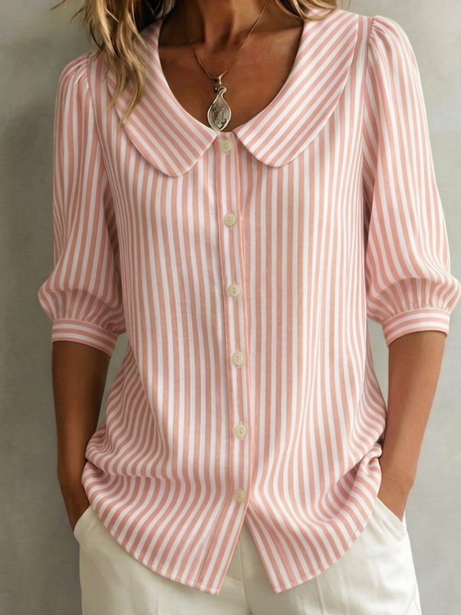 Gretje – Bluse Mit Knöpfen