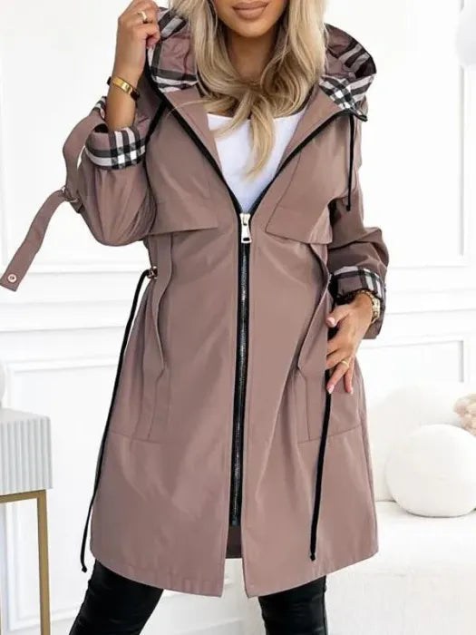 Liaa – Wind- Und Wasserdichter Trenchcoat Mit Kapuze