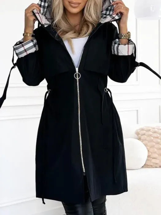 Liaa – Wind- Und Wasserdichter Trenchcoat Mit Kapuze