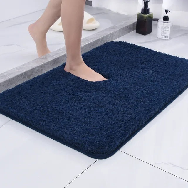 Flauschige Badematte rutschfest – saugstark und waschbar