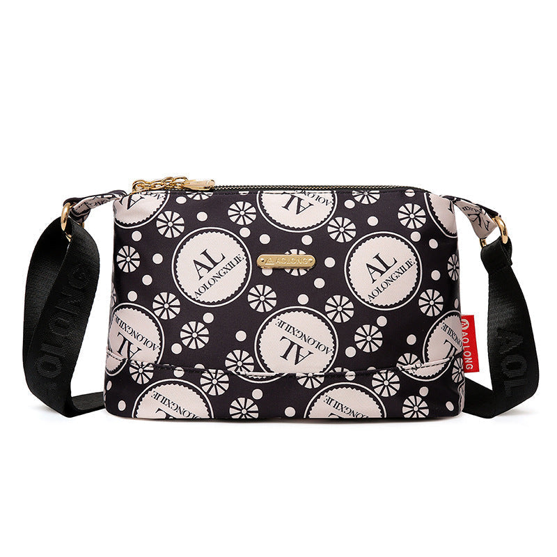 PrintEase - Damen Umhängetasche mit Multi-Taschen-Design