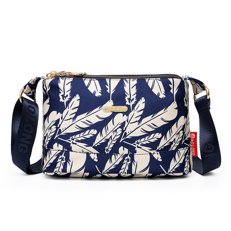 PrintEase - Damen Umhängetasche mit Multi-Taschen-Design